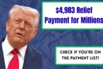 $4,983 Relief Payment for Millions